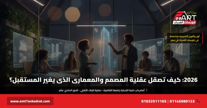 مستقبل التصميم المعماري 2026 - فري آرت أكاديمية القدرات