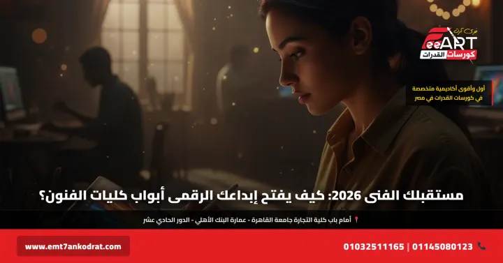 مهارات الفنون الرقمية للجامعة 2026 - فري آرت أكاديمية القدرات