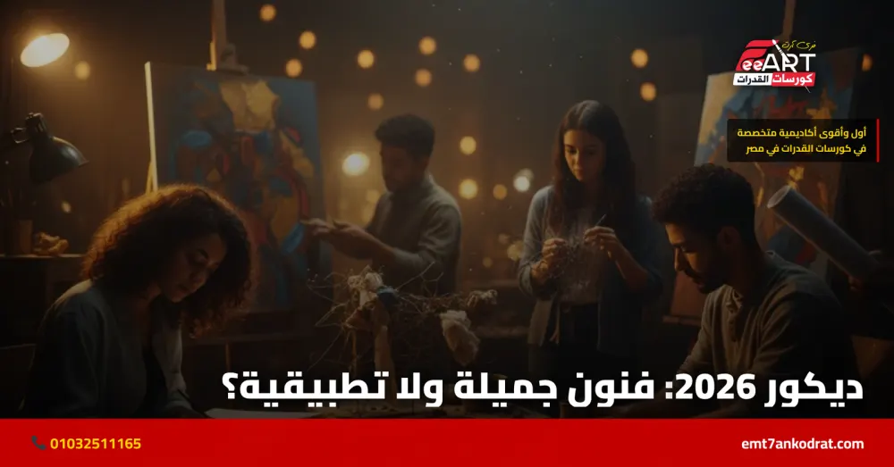 ديكور فنون جميلة أم تطبيقية 2026 - فري آرت أكاديمية القدرات