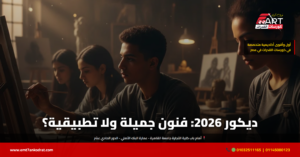 ديكور فنون جميلة أم تطبيقية 2026 - فري آرت أكاديمية القدرات