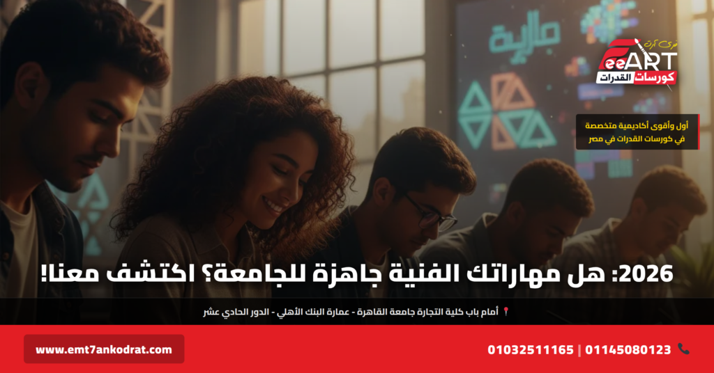 مهارات فنية مطلوبة للجامعة 2026 - فري آرت أكاديمية القدرات