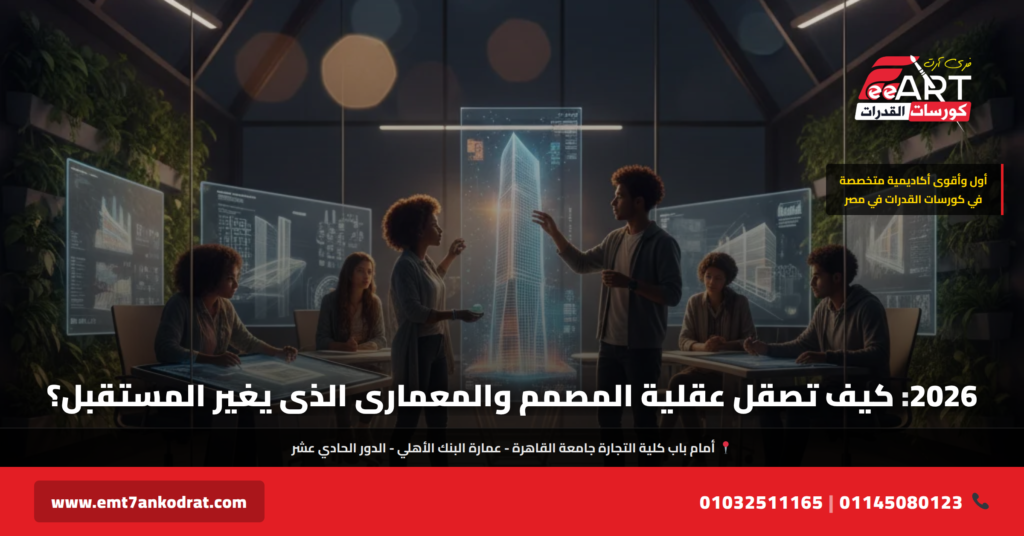 مستقبل التصميم المعماري 2026 - فري آرت أكاديمية القدرات