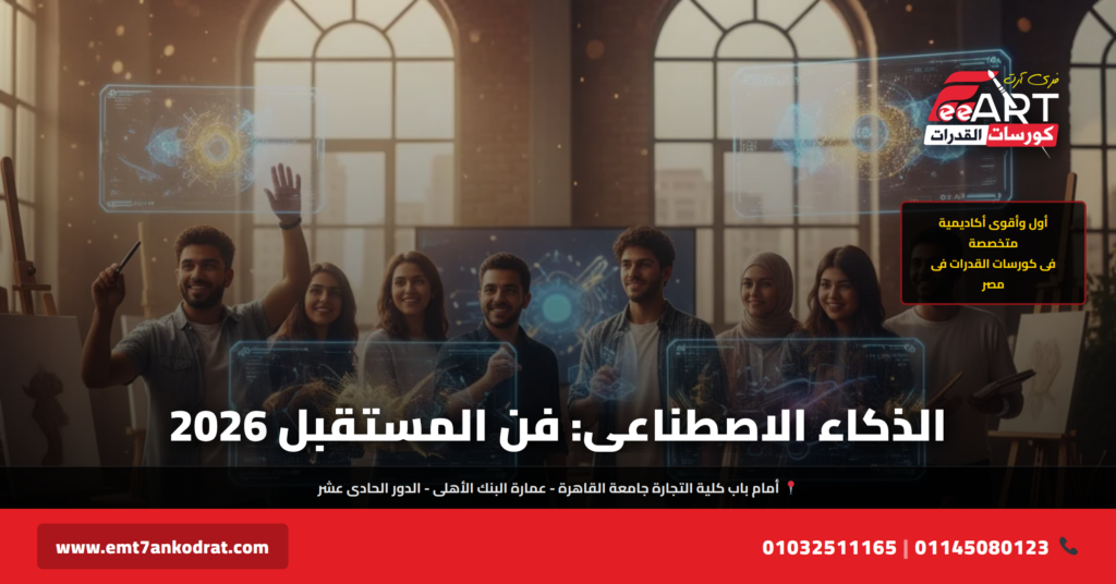 الذكاء الاصطناعي وكليات الفنون 2026 - فري آرت أكاديمية القدرات