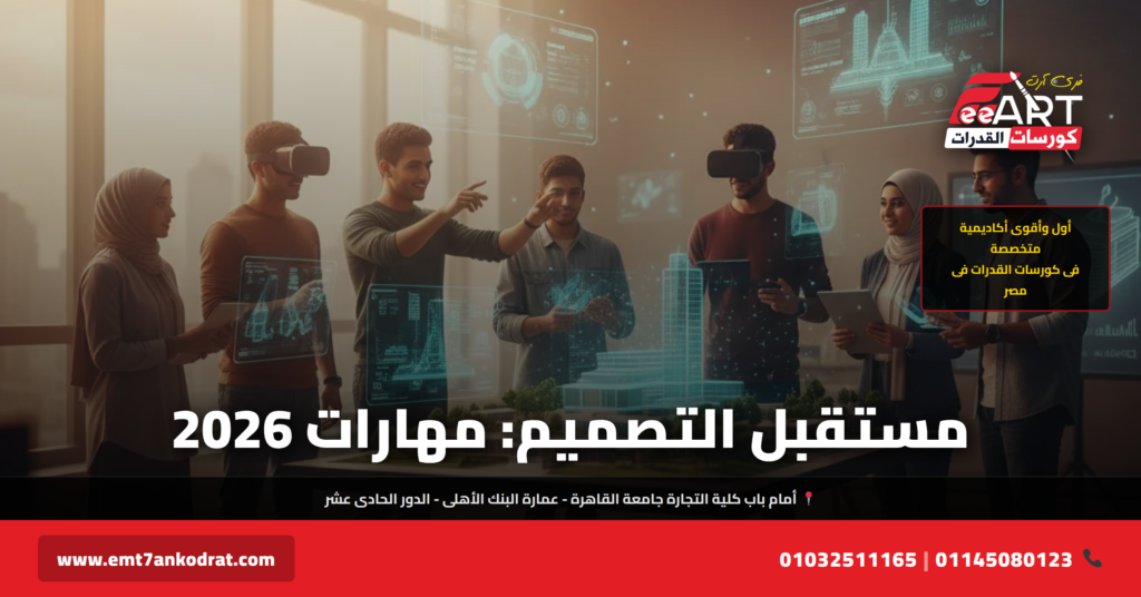 مستقبل التصميم والعمارة 2026 - فري آرت أكاديمية القدرات
