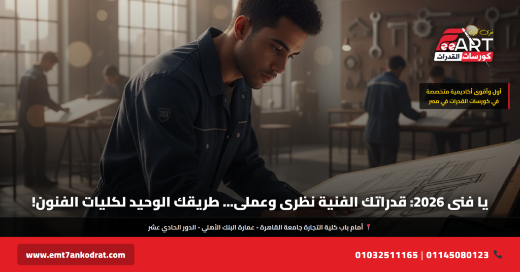 قدرات معهد فني صناعي 2026 - فري آرت أكاديمية القدرات