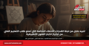 أخطاء قدرات فنون تطبيقية تعليم فني 2026 - فري آرت أكاديمية القدرات