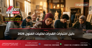 امتحان قدرات فنون جميلة وعمارة 2026 - فري آرت أكاديمية القدرات