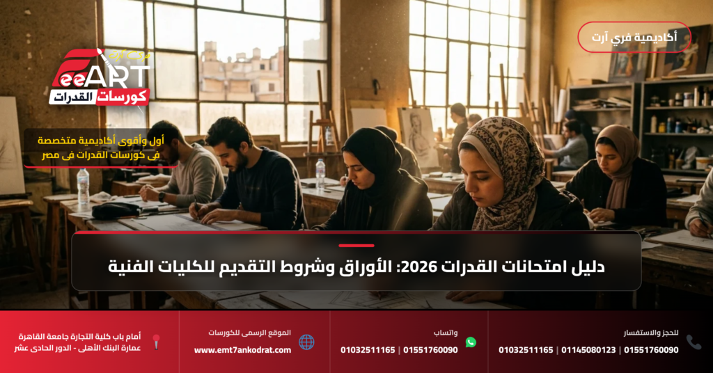امتحان قدرات عمارة الجامعة الألمانية 2026 - فري آرت أكاديمية القدرات