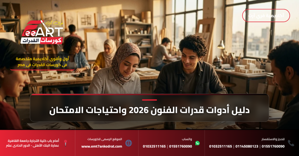 قدرات التصميم والعمارة 2026 - فري آرت أكاديمية القدرات