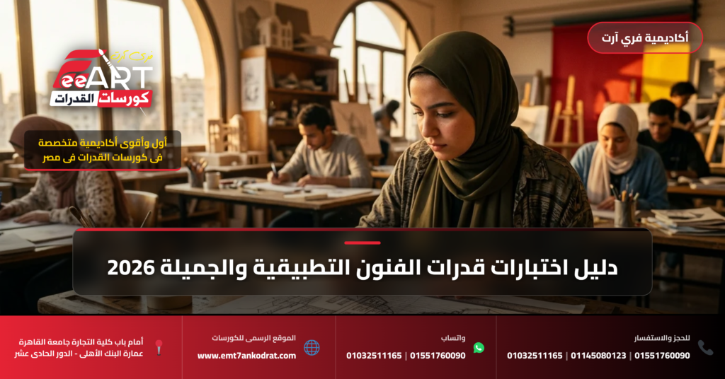 استعدادات قدرات عمارة بعد المعهد الفني 2026 - فري آرت أكاديمية القدرات